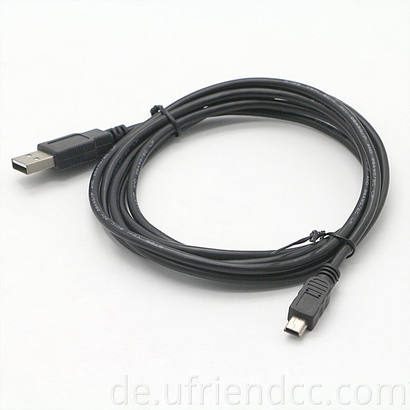 Custom Shed 5Pin Mini B USB 2.0 Ladedatenverlängerungskabel für PS3